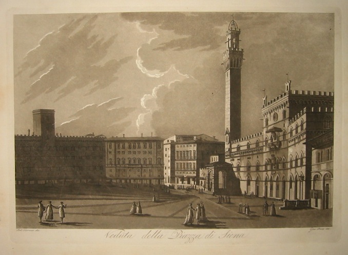 Pera Giuseppe Veduta della Piazza di Siena 1801-1803 Firenze 